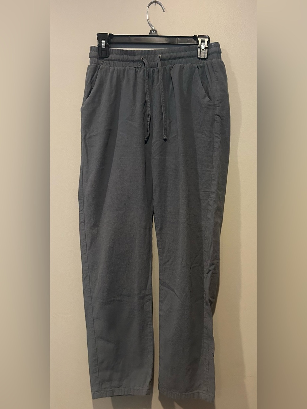 Women's Drawstring Joggers - Charcoal Gray